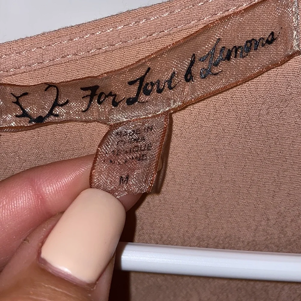 For Love And Lemons Pink Lace Romper - Picture 9 of 10